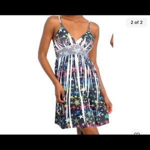 Star Smocked Padded bust Sublimation dress s new